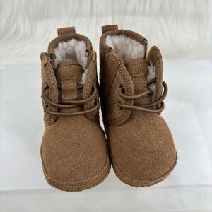 UGG Brown Ankle Boots with Plush Lining